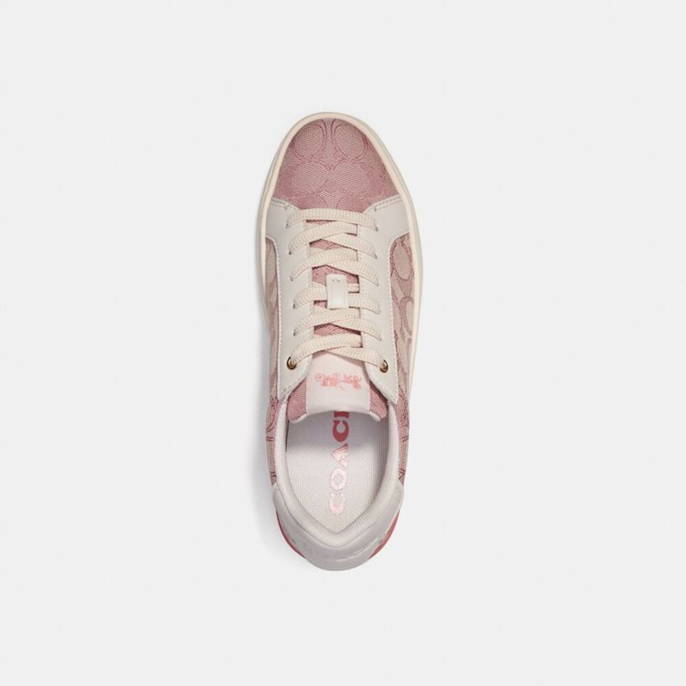 NWT Coach Outlet Clip Low Top In Signature Jacquard - Picture 3 of 6